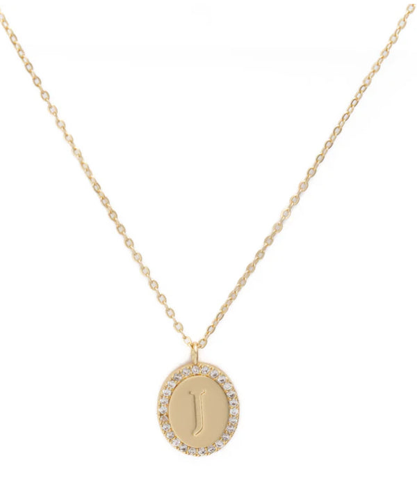 “Samantha” initial necklace by Michelle McDowell - Jilly's Socks 'n Such