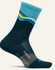 Elite Max cushion trail/crew socks by Feetures- “Mountain High Blue”