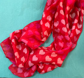Hearts scarf