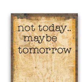 Not Today, Maybe Tomorrow Black Cat Magnetic List Pad