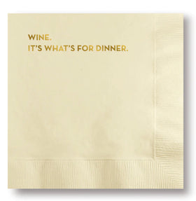 “Wine. It’s whats for dinner” cocktail napkins 20 count