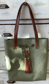 Liz Soto “Jane” horsebit tote with tassel - 4 colors - Jilly's Socks 'n Such