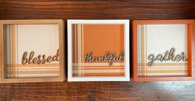 Wooden Fall Box Signs