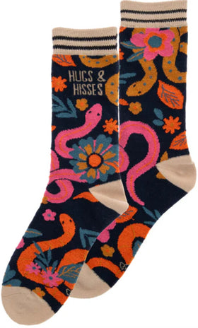 Women’s Karma socks-“Hugs & Hisses”