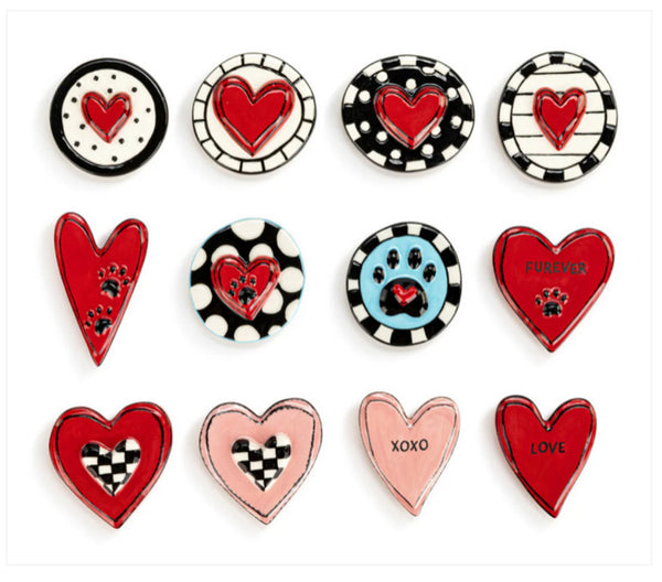 Heartful Home magnets-12 designs - Jilly's Socks 'n Such