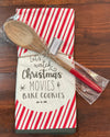 Holiday kitchen towel & wooden spoon set - Jilly's Socks 'n Such
