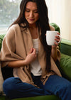 Giving Collection Camel Fringed Wrap by Demdaco - Jilly's Socks 'n Such