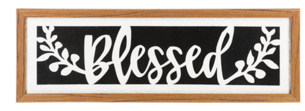 Layered “blessed” and “home” wall decor (sold separately) - Jilly's Socks 'n Such
