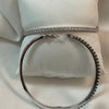 Thin Bangle Bracelet with Cubic Zirconia- silver or gold - Jilly's Socks 'n Such