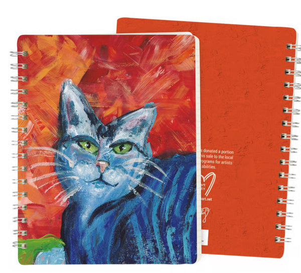 Spiral Journal- Colorful Cat