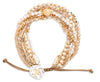 Your Journey Champagne Adjustable Beaded Prayer Bracelet 7