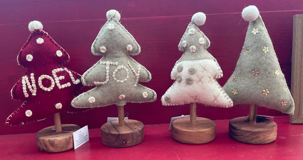 Wool Felt Christmas Tree - 4 designs - Jilly's Socks 'n Such