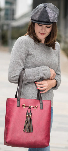 Liz Soto “Jane” horsebit tote with tassel - 4 colors