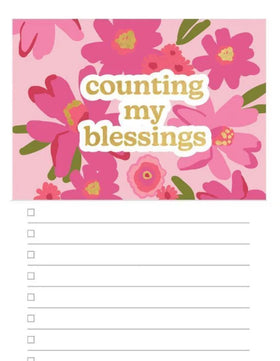 Magnetic Notepad “Counting My Blessings”