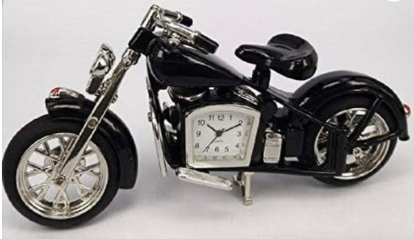 Motorcycle clock- black - Jilly's Socks 'n Such