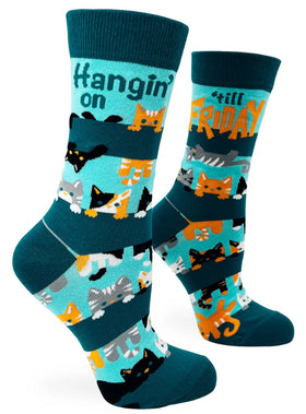 Hangin’ on til Friday Women’s Crew Socks