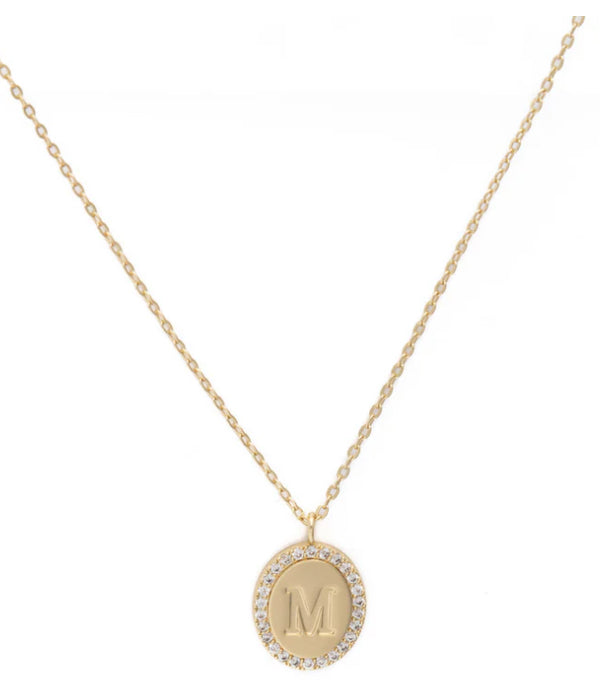 “Samantha” initial necklace by Michelle McDowell - Jilly's Socks 'n Such