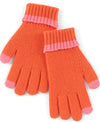 SHIRALEAH Touchscreen Gloves-Orange Joy - Jilly's Socks 'n Such