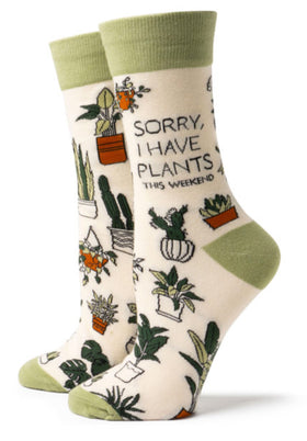 Women's “Sorry, I Have Plants This Weekend” Socks