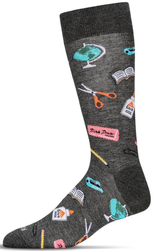 Men’s School Supplies Bamboo Socks - Jilly's Socks 'n Such