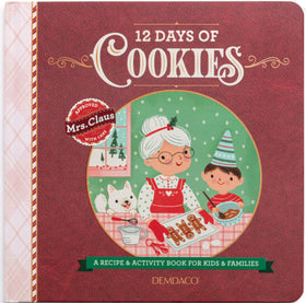 Mrs. Claus 12 Days of Cookies Countdown Recipe Book - 8x8in