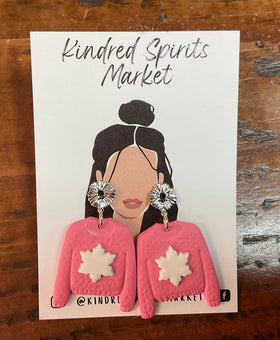 Kindred Spirits Market Earrings Style 1211- Christmas Sweaters