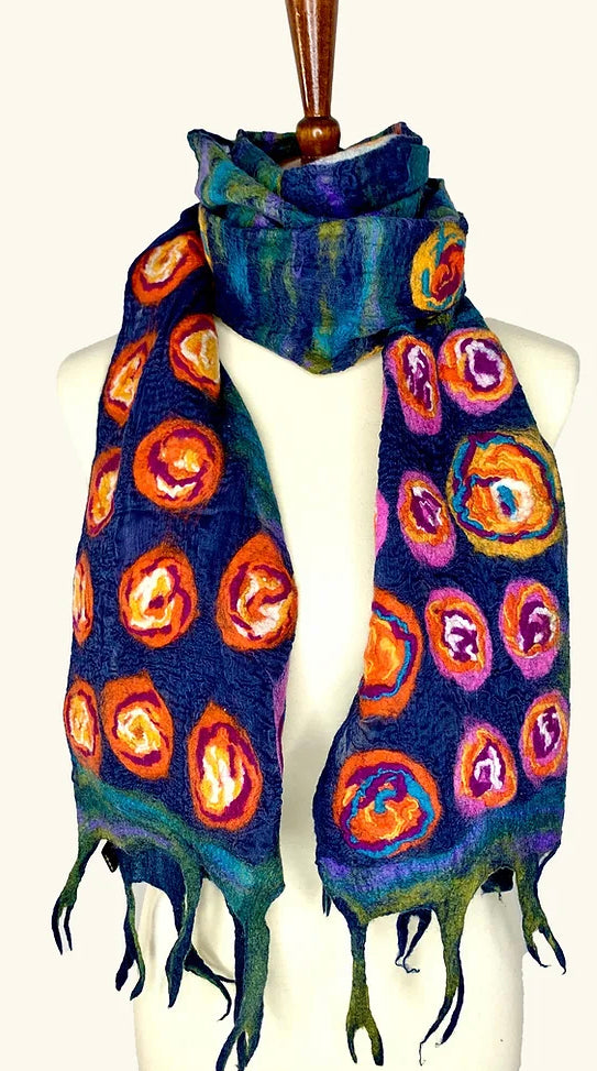 Pomegranate Moon “Monet Inspired” scarf - Jilly's Socks 'n Such