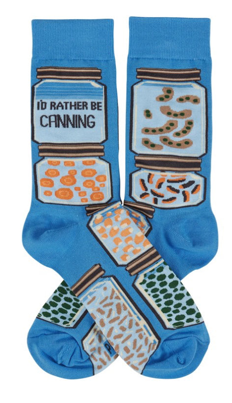 I’d Rather be Canning Socks - One Size - Jilly's Socks 'n Such