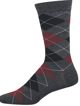 Men’s Argyle Charcoal Heather Socks