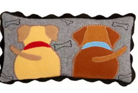 “Tails” Felt Pillow by Mudpie