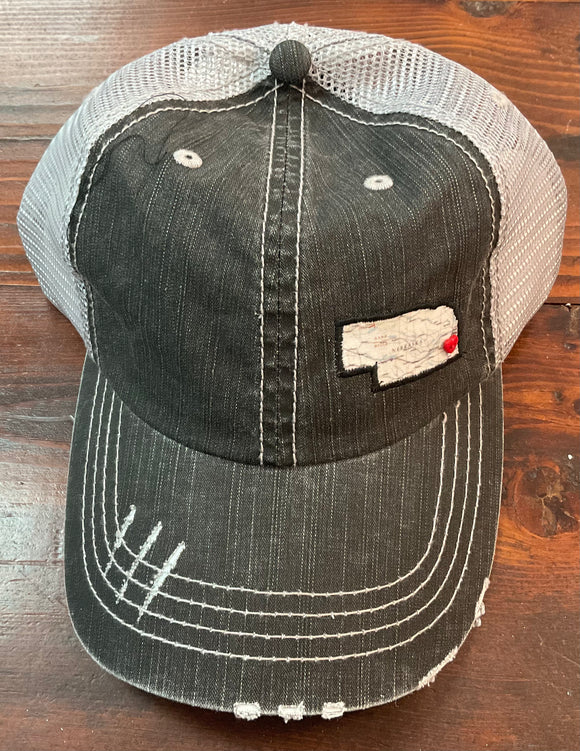 Nebraska Map Hat