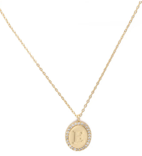 “Samantha” initial necklace by Michelle McDowell - Jilly's Socks 'n Such