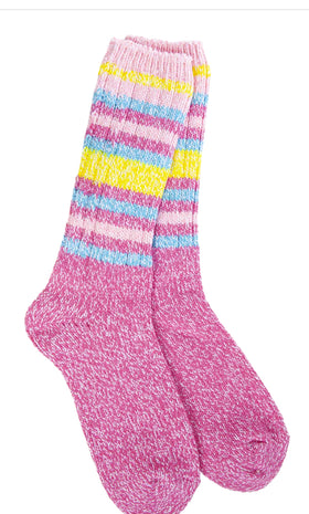 Women's World's Softest Socks - Ibis Rose Stripe