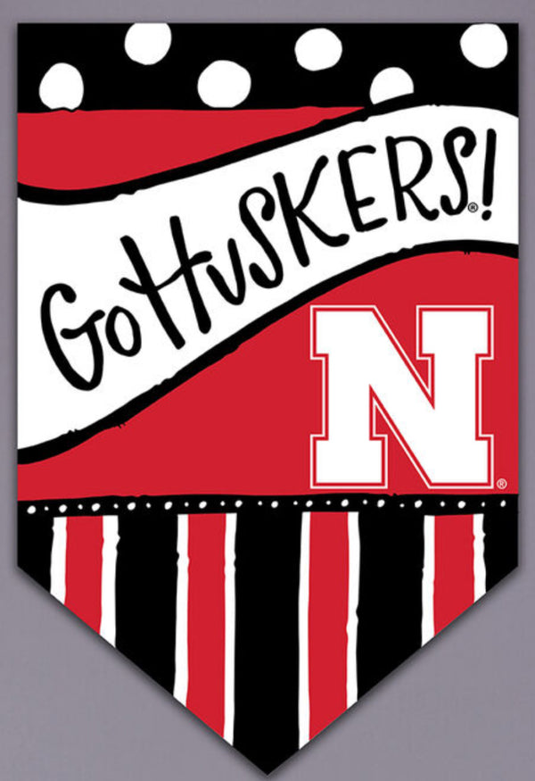 Flag pole for Husker garden art flag - Jilly's Socks 'n Such