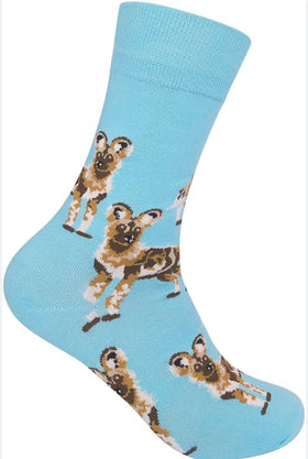African Wild Dog Socks - Unisex