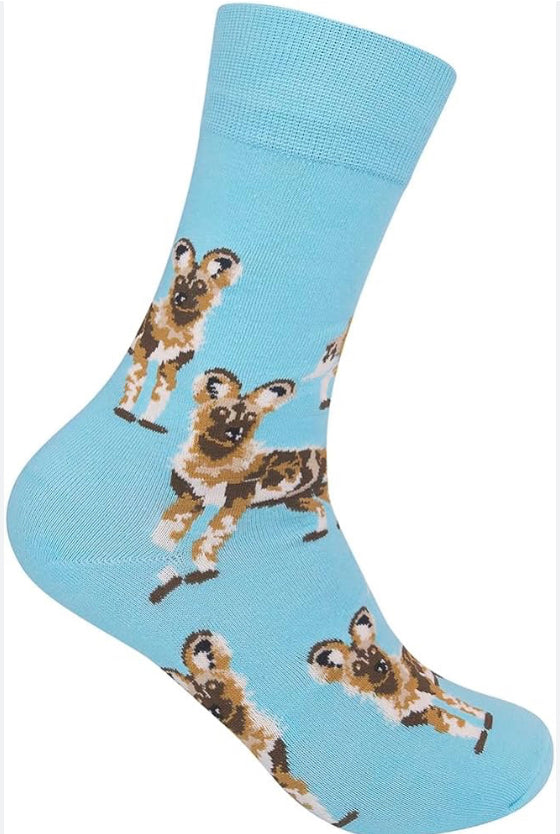 African Wild Dog Socks - Unisex - Jilly's Socks 'n Such