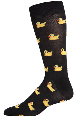 Men’s Rubber Duck Bamboo Socks-black