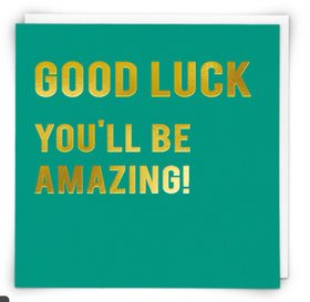 “Good luck You’ll be amazing” Cloud Nine Card