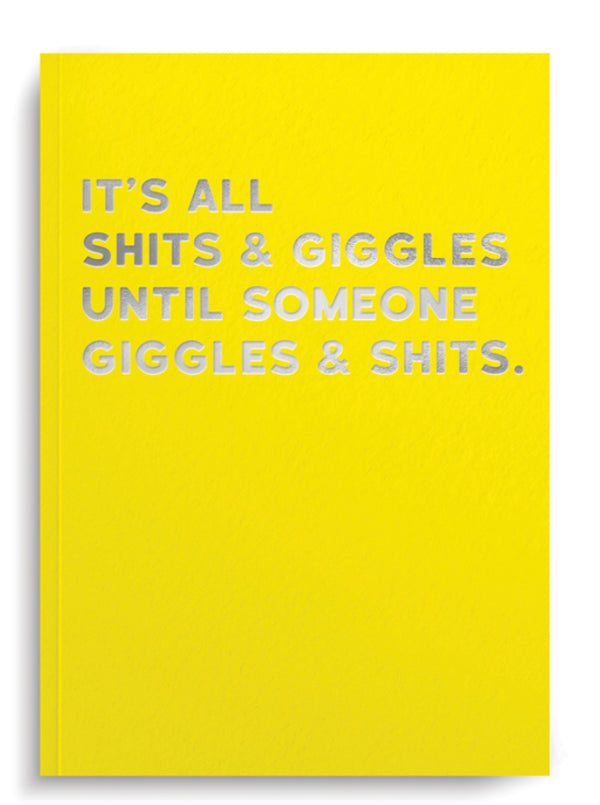 “It’s all shits and giggles…” Cloud Nine Card - Jilly's Socks 'n Such