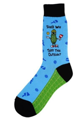 Mens  Pickleball Hustler “Shall we take this outside?” Socks