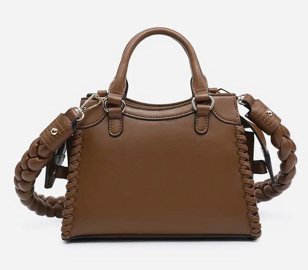 Alana Whipstitch Crossbody w/ Knotted Handle - Jilly's Socks 'n Such