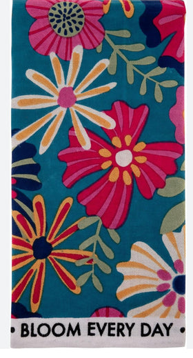 Tea Towel by Karma - “bloom every day”