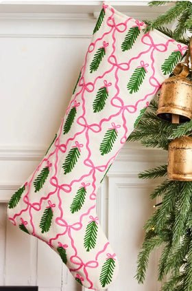 MARY SQUARE SPRUCE THINGS UP STOCKING