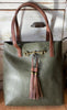 Liz Soto “Jane” horsebit tote with tassel - 4 colors