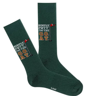 Men's SIMPLY PUTT I’M THE G.O.A.T. Socks