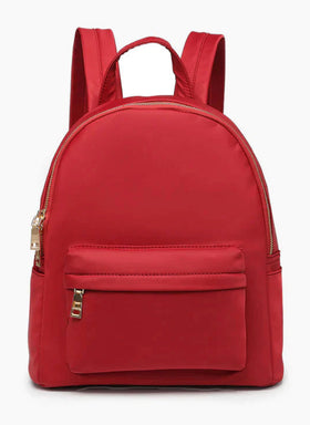 Phina Nylon Backpack-wine- by Jen & Co