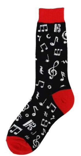 Mens Dancing Notes Socks