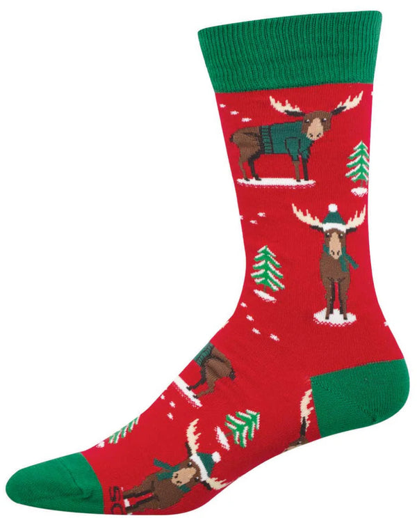 Men’s Christmas Moose Socks