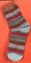 Pattern Striped women’s crew socks - 4 designs - Jilly's Socks 'n Such