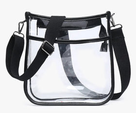 Jen & Co- Posie Clear Crossbody- black